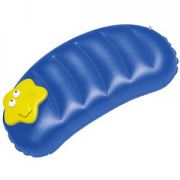 Подушка надувная для ванной с FM-радио; синий с желтым; 44х20х24 см; пластик
