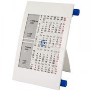Календарь настольный на 2 года; белый с синим; 18х11 см; пластик