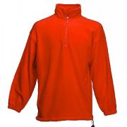 Толстовка "Half Zip Fleece", красный_XL, 100% п/э, 300 г/м2