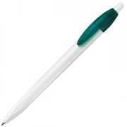 X-1, ручка шариковая, зеленый/белый, пластик
