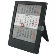 Календарь настольный на 2 года; черный; 12,5х16 см; пластик