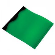Скребок автомобильный "Волна" с прозрачным цветным корпусом; зеленый с черным; 10х10 см; пластик