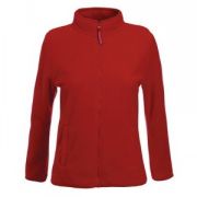 Толстовка "Lady-Fit Micro Jacket", кирпично-красный_XL, 100% п/э, 250 г/м2