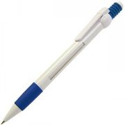 SMS, ручка шариковая, синий/белый, пластик