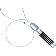 TWINS, ручка шариковая и фонарик, черный/серебристый, пластик