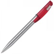 ONDA METAL, ручка шариковая, красный/хром, пластик/металл