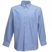Рубашка "Long Sleeve Oxford Shirt", светло-голубой_2XL, 70% х/б, 30% п/э, 135 г/м2