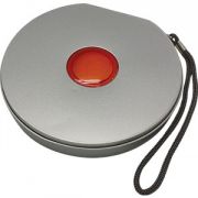 CD-холдер для 10 дисков; оранжевый; 13,5х14х2,2 см; металл
