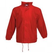Ветровка "College Jacket", красный_2XL, 100% нейлон, 65% п/э, 35% х/б, наружная часть 74 г/м2, подкладка 150 г/м2