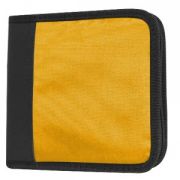 CD-холдер для 12 дисков; желтый; 15,5х15х3,3 см; текстиль
