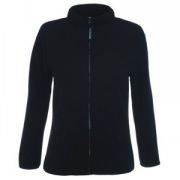 Толстовка "Lady-Fit Micro Jacket", черный_XS, 100% п/э, 250 г/м2