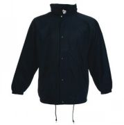 Ветровка "College Jacket", черный_XL, 100% нейлон, 65% п/э, 35% х/б, наружная часть 74 г/м2, подкладка 150 г/м2
