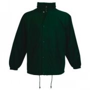 Ветровка "College Jacket", темно-зеленый_M, 100% нейлон, 65% п/э, 35% х/б, наружная часть 74 г/м2, подкладка 150 г/м2