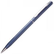 SLIM, ручка шариковая, синий/хром, металл