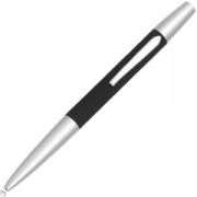 SOFT, ручка шариковая, черный/серебристый, металл