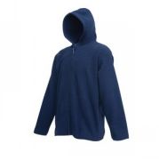Толстовка "Hooded Micro Jacket", глубокий темно-синий_M, 100% п/э, 250 г/м2