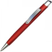 TRIANGULAR, ручка шариковая, красный/серебристый, металл