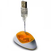 USB-разветвитель на 4 порта (длина провода 3,5см); оранжевый; 6,5х3х3 см; пластик
