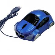 Мышь компьютерная оптическая "Автомобиль"; синий; 10,4х6,4х3,7см; пластик