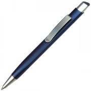 TRIANGULAR, ручка шариковая, темно-синий/серебристый, металл