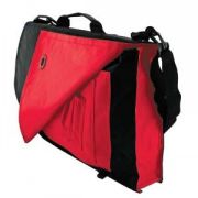 Конференц-сумка "Pilot"; черный с красным; 38х27х7 см; нейлон
