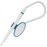 FOX AUTOPEN, ручка шариковая с держателем, синий/белый, пластик
