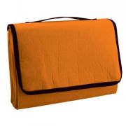 Коврик пляжный с надувной подушкой "Beach"; оранжевый; 180х100см; 100% хлопок; плотность 130г/м2