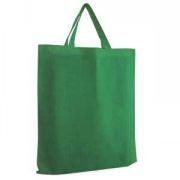 Сумка для покупок из хлопка "Eco"; зеленый; 38х42х0,2 см; 100% хлопок
