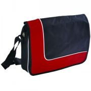 Конференц-сумка "Oxford"; черный с красным; 38х27х8 см; нейлон
