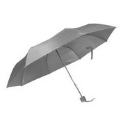 Зонт механический  с пластиковой ручкой; серый; D=103 cм; нейлон