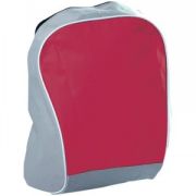 Промо-рюкзак "Fun"; серый с красным; 30х38х14 см; нейлон