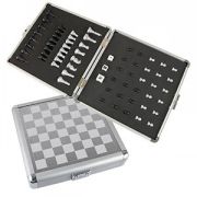 Набор игр: шахматы, нарды; 20х20х4 см; металл