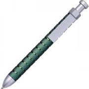 SERPANTIN, ручка шариковая, зеленый/серебристый, металл