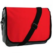 Конференц-сумка "College"; серый с красным; 38х30х9,5 см; нейлон