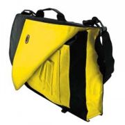 Конференц-сумка "Pilot"; черный с желтым; 38х27х7 см; нейлон