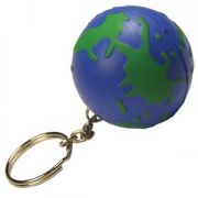 Брелок-антистресс "Земной шар"; D=4 см; вспененный каучук