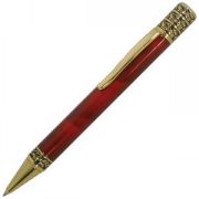 GRAND, ручка шариковая, красный/золотистый, металл