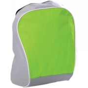 Промо-рюкзак "Fun"; серый с зеленым; 30х38х14 см; нейлон