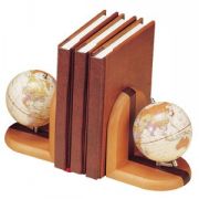 Подставки для книг  "Глобусы" (2 шт); 12х9,5х13,5 D=7,5 см; дерево, пластик