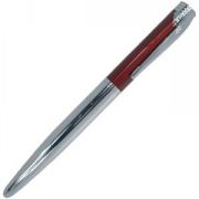 CARDINAL, ручка шариковая, красный/хром, металл